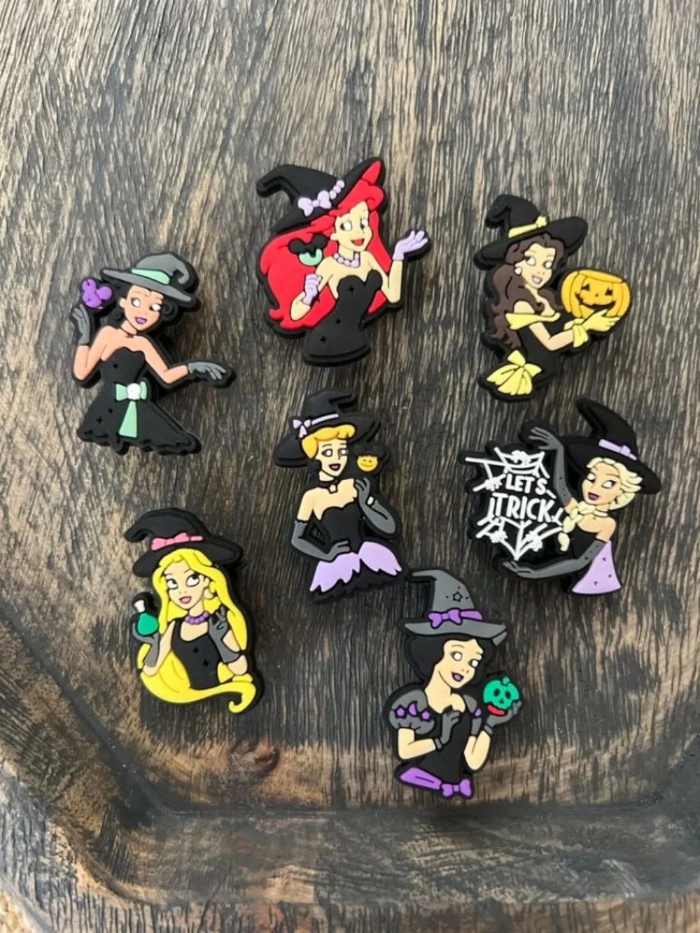 Disney Princess Halloween Themed Croc Shoe Charms